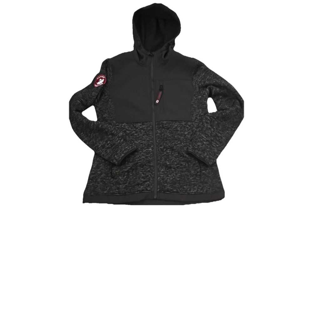 Canada‎ Weather Gear Jacket Womens Medium Pockets Softshell Full Zip Hooded